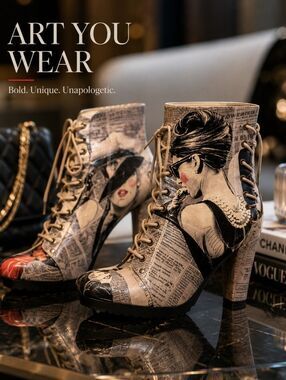 NEW- DOGO, Chunky Boots, High Heel Boots, Gothic Shoes, Custom Boots, Platform